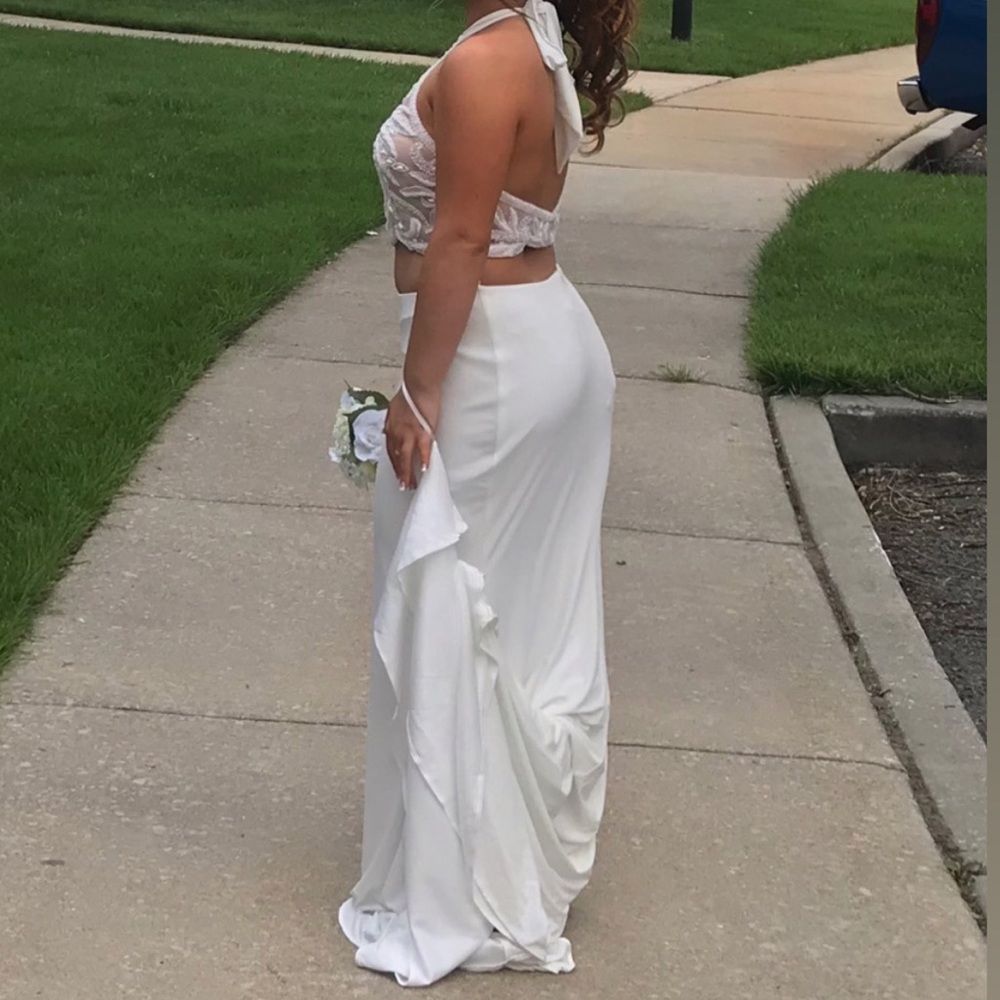 Two piece Prom Dress - Picture 3 of 11